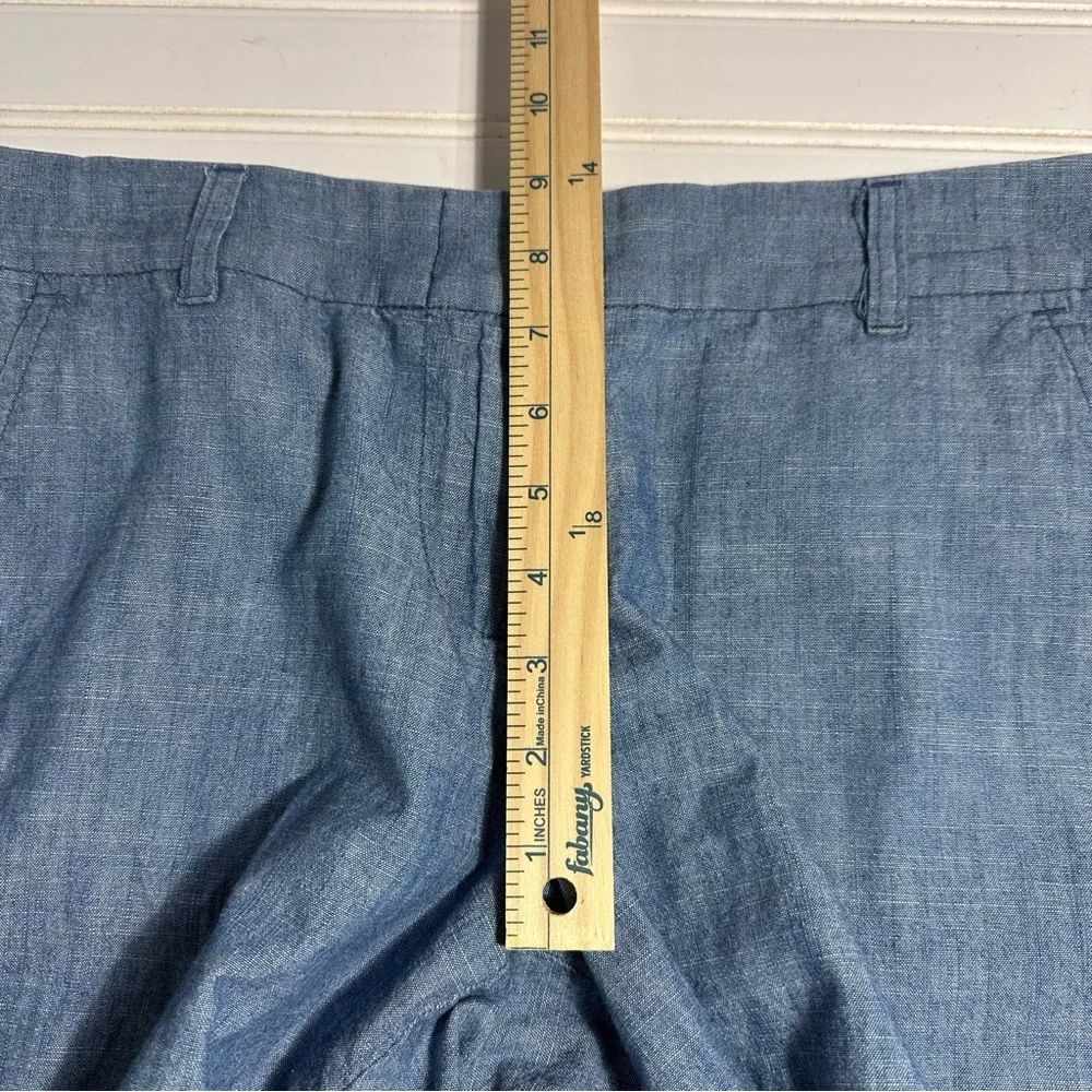 J Crew NWOT blue chambray shorts women’s 6